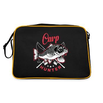 Carp Fishing Carp Hunter Sport Fishing Fishermen - Retro Bag - black/gold - Back