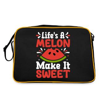 Melon Poison - Retro Bag - black/gold - Back