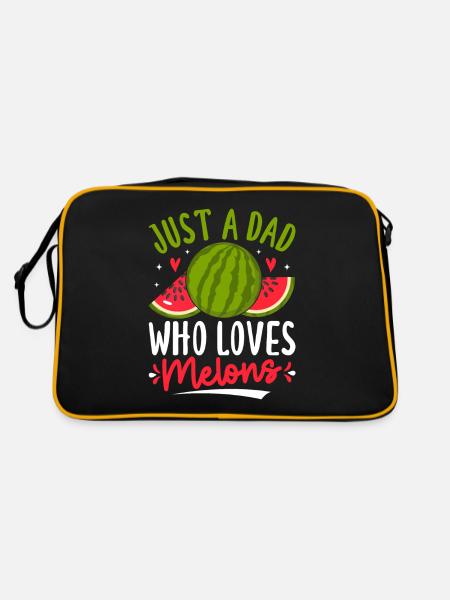 Melon Poison - Retro Bag - black/gold - Back
