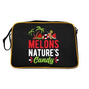 Melon Poison - Retro Bag - black/gold - Back