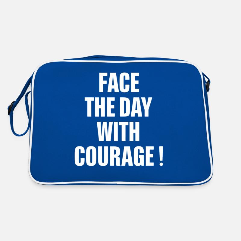 Start the day with courage Retro Bag