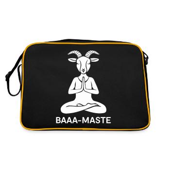 Baaa-Maste Goats Yoga Relaxation - Retro Bag - black/gold - Back
