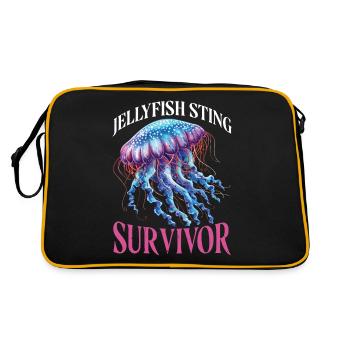 Jellyfish Sting Survivor 21 - Retro Bag - black/gold - Back