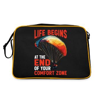 La vie commence au bout de votre zone de confort 20 - Sac Retro - noir/or - Dos