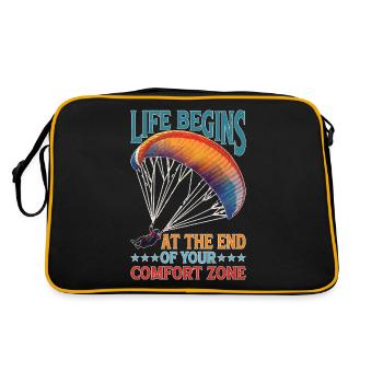 La vie commence au bout de votre zone de confort 21 - Sac Retro - noir/or - Dos