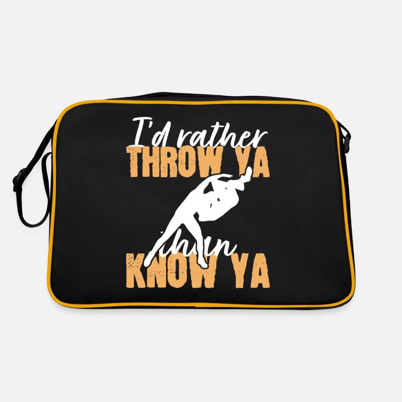 Ich werfe dich lieber, als dich zu kennen Retro Tasche