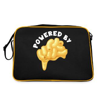 Angetrieben von Mac & Cheese - Retro Tasche - Schwarz/Gold - Hinten