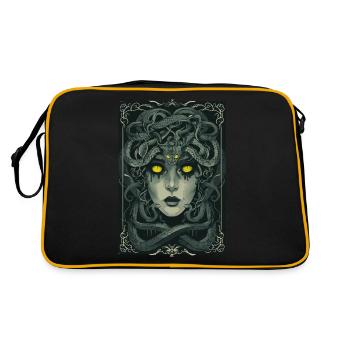 Meduse Tarot - Retro Tasche - Schwarz/Gold - Hinten