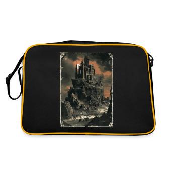 Die dunkle Zitadelle Tarot - Retro Tasche - Schwarz/Gold - Hinten