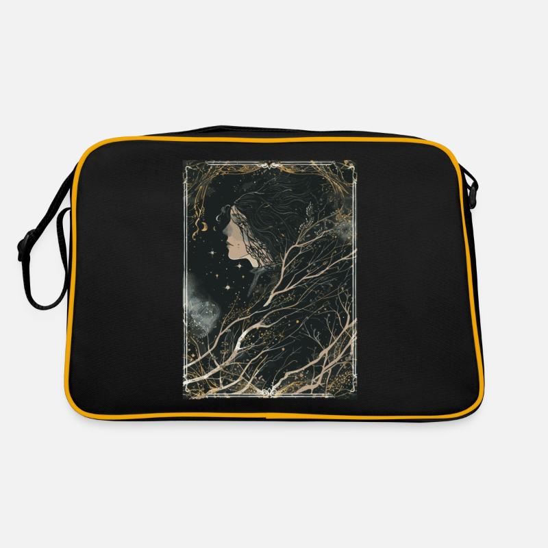 Der Traumweber Tarot - Retro Tasche - Schwarz/Gold