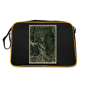Der Waldwächter Tarot - Retro Tasche - Schwarz/Gold - Hinten