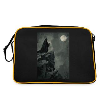 Der Einsiedler Tarot - Retro Tasche - Schwarz/Gold - Hinten