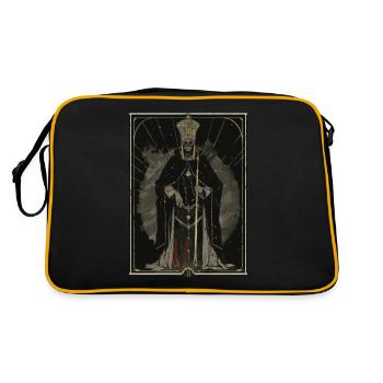 Der Hierophant Tarot - Retro Tasche - Schwarz/Gold - Hinten