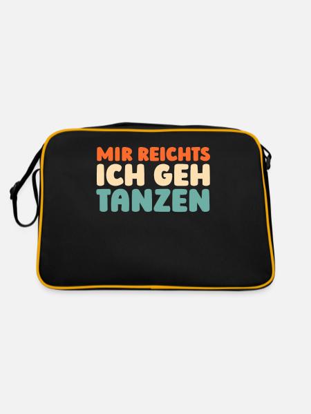 Prof de danse J’en ai assez, je vais danser - Sac Retro - noir/or - Dos
