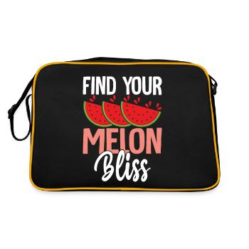 Melon Poison - Retro Bag - black/gold - Back