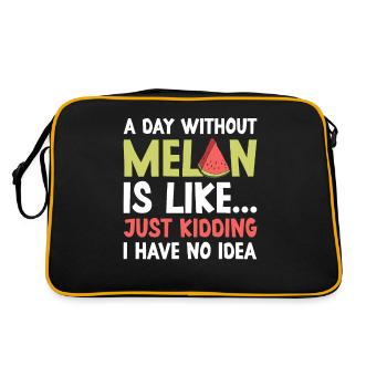 Melon Poison - Retro Bag - black/gold - Back