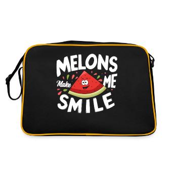 Melon Poison - Retro Bag - black/gold - Back