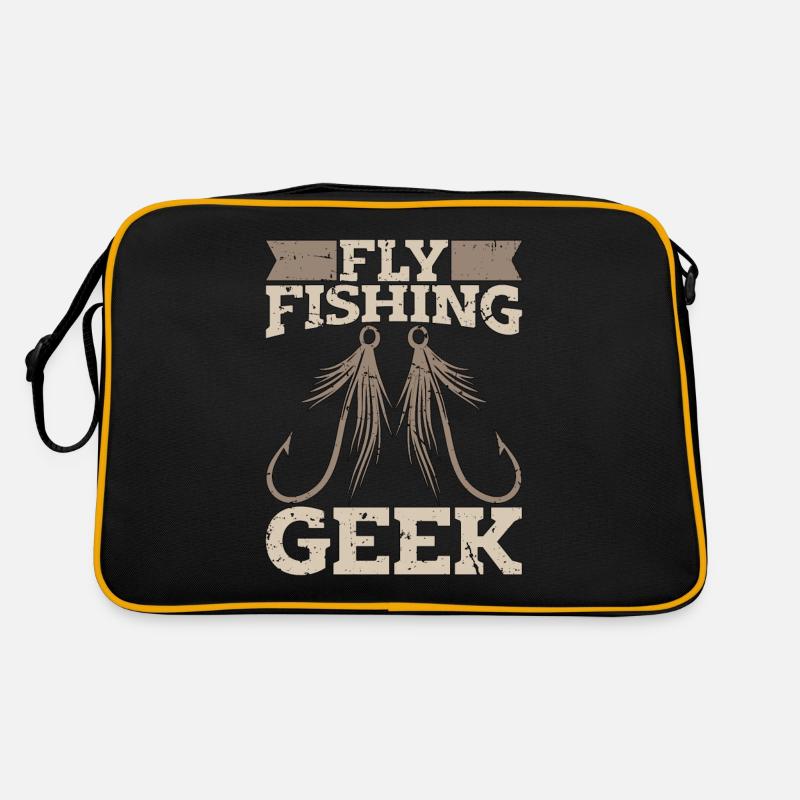 Pêche à la mouche Geek aime la chasse au poisson Pêcheur à la mouche Sac Retro