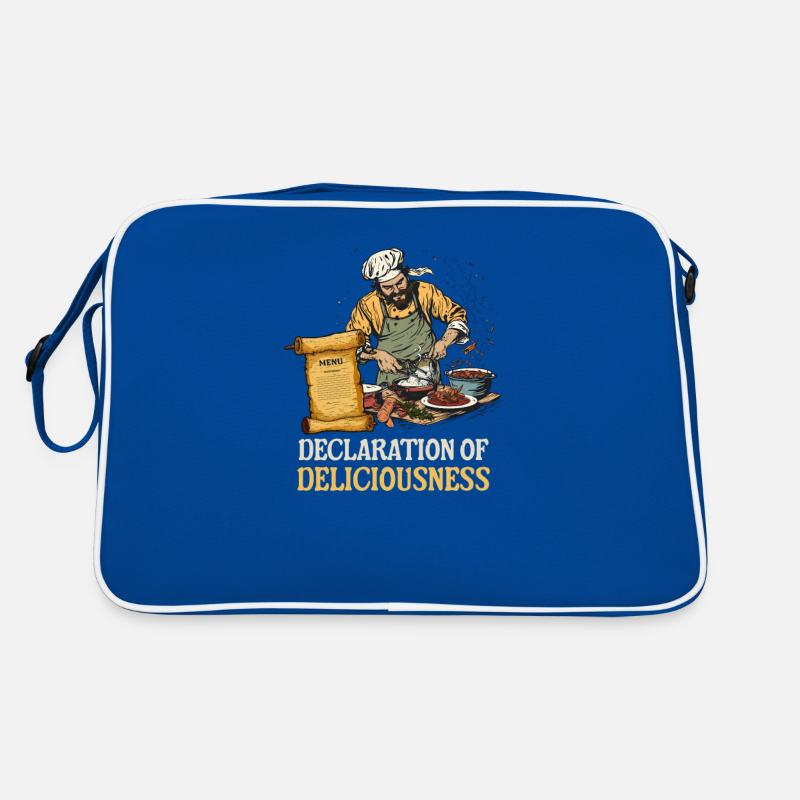 Patriotischer Koch Deklaration der Köstlichkeit Retro Tasche