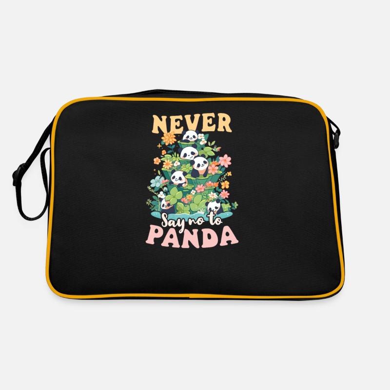 Panda Never Say No To Panda Retro Bag