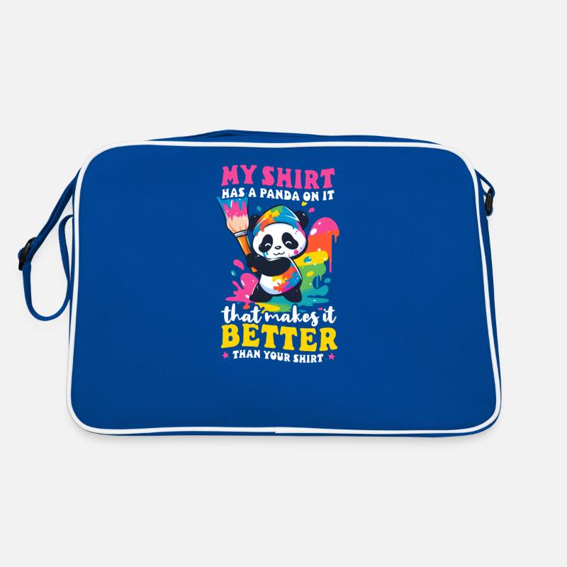 Panda Outfit Panda Besser drauf als deines Retro Tasche