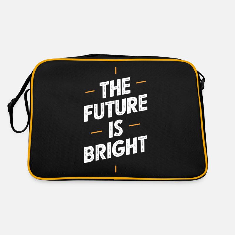 The future is a bright motif Retro Bag