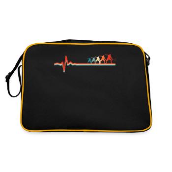 Squash Ekg Heartbeat - Retro Bag - black/gold - Back