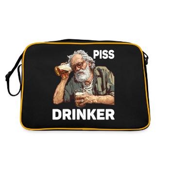 Piss Drinker 46 - Retro Bag - black/gold - Back