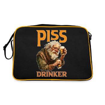 Piss Drinker 45 - Retro Bag - black/gold - Back