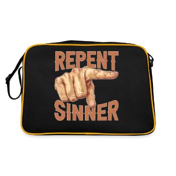Repent Sinner 29 - Retro Bag - black/gold - Back