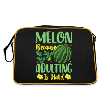 Melon Poison - Retro Bag - black/gold - Back