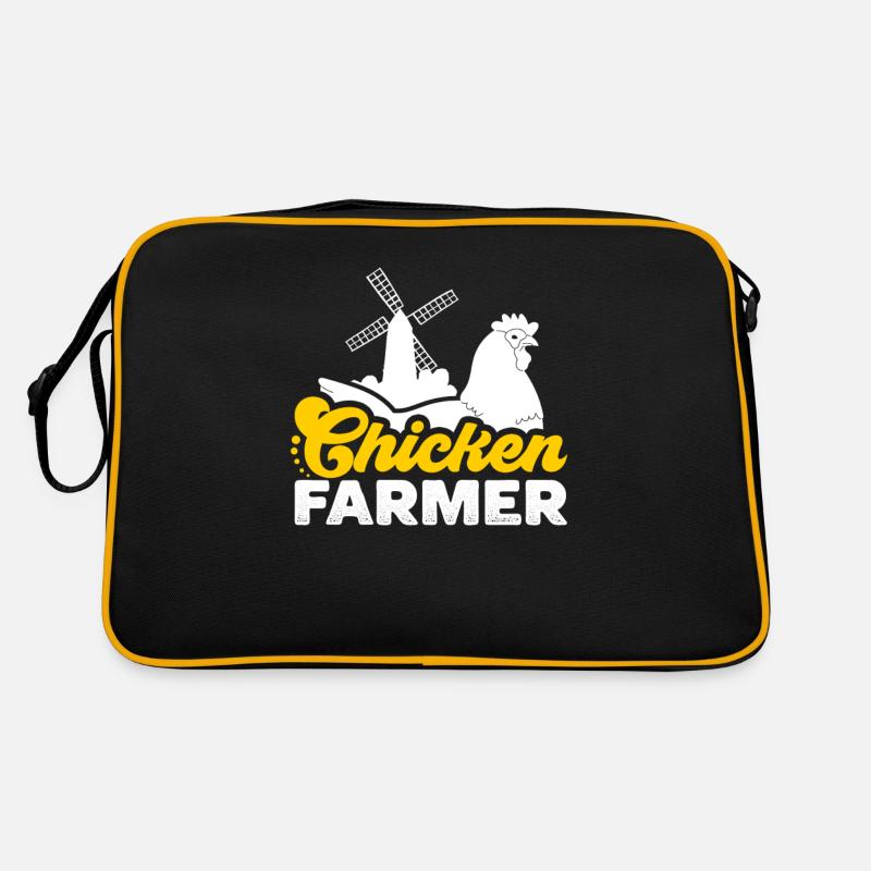 Chicken Farmer - Retro Bag - black/gold