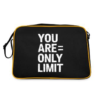 Vous n’êtes qu’une citation de motivation limite - Sac Retro - noir/or - Dos