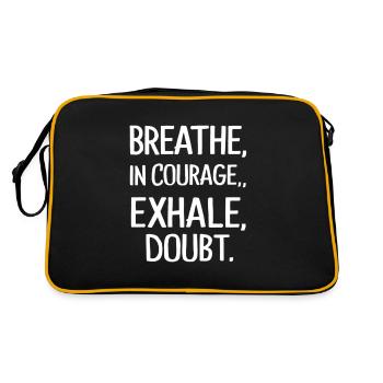 out courage a doubt - Retro Bag - black/gold - Back