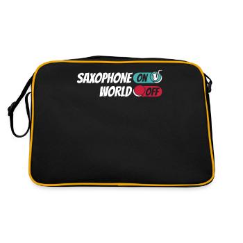 Saxophon Saxophone Saxofon Sur World Off - Sac Retro - noir/or - Dos