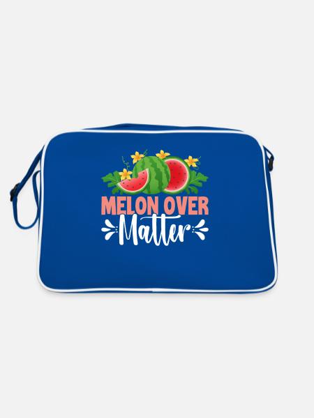 Venin de melon - Sac Retro - bleu/blanc - Dos