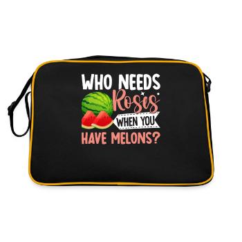 Melon Poison - Retro Bag - black/gold - Back