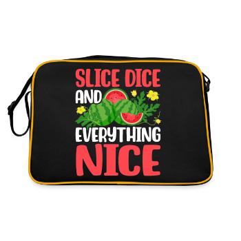Melon Poison - Retro Bag - black/gold - Back