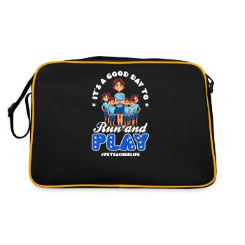 4 juillet Professeur d’éducation physique Bonne course et bon jeu - Sac Retro - noir/or - Dos
