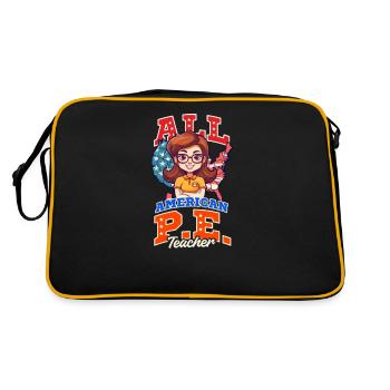 4 juillet Professeur d’éducation physique All American PE - Sac Retro - noir/or - Dos
