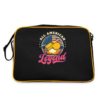 4 juillet Professeur d’éducation physique All American Legend - Sac Retro - noir/or - Dos