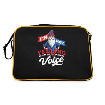 4 juillet Professeur d’éducation physique ne criant pas Gnome vocal - Sac Retro - noir/or - Dos