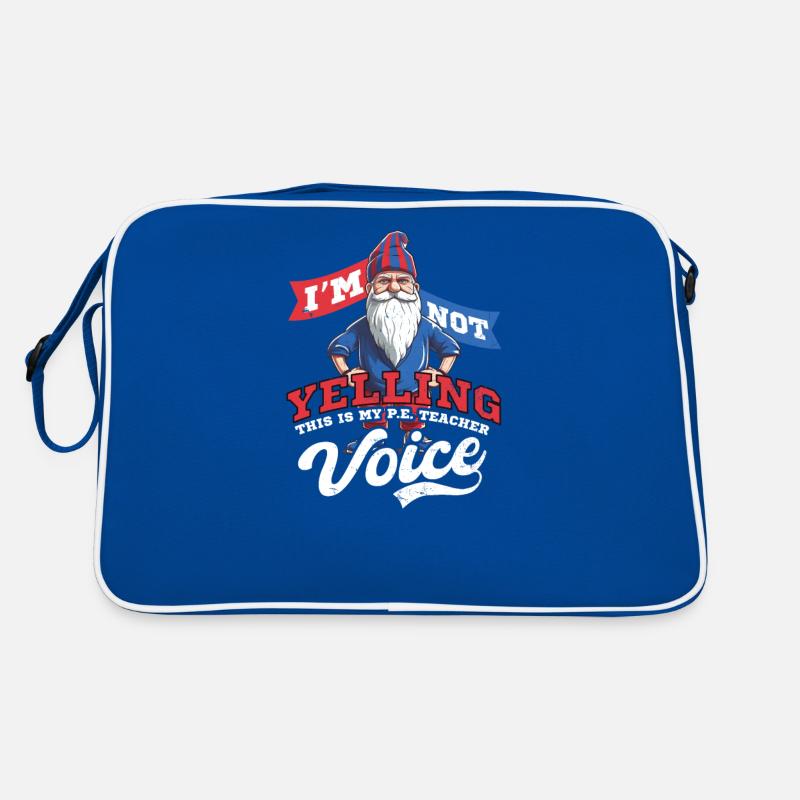 4. Juli Sportlehrer schreit keinen Stimmzwerg Retro Tasche