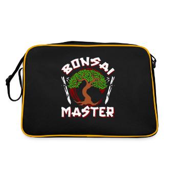 Maître du bonsaï - Sac Retro - noir/or - Dos