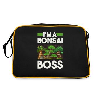 Je suis chef de bonsaï - Sac Retro - noir/or - Dos