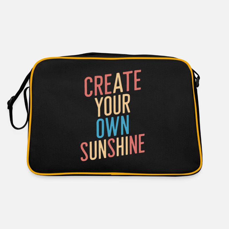 Créez vos propres lettres colorées de soleil Sac Retro