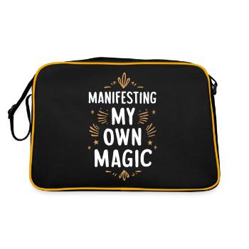 Manifesting My Own Magic Motivation - Retro Bag - black/gold - Back