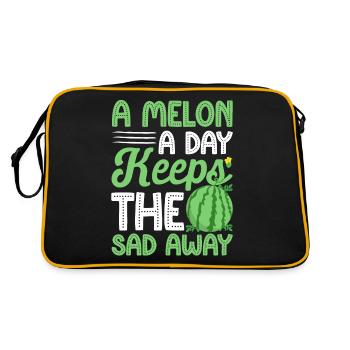 Melon Poison - Retro Bag - black/gold - Back