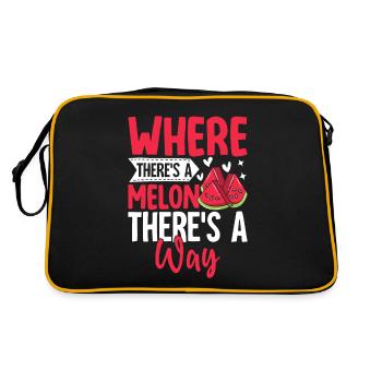 Melon Poison - Retro Bag - black/gold - Back