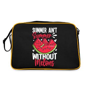 Melon Poison - Retro Bag - black/gold - Back